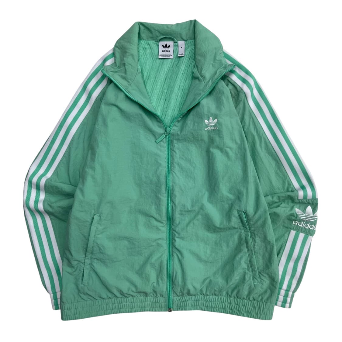 아디다스 화이트라인 락업 민트 바람막이 M 상품이미지2