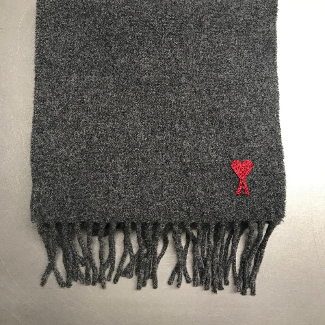 AMI 아미 로고 머플러 그레이 상품이미지3