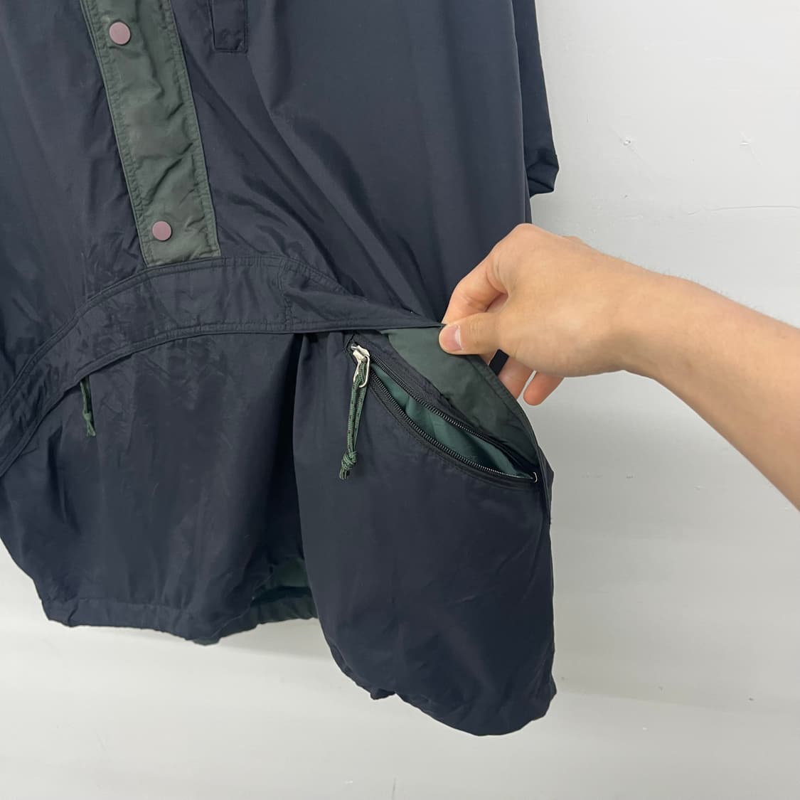 파타고니아 빈티지 판초 바람막이 블랙 남성2XL 상품이미지5