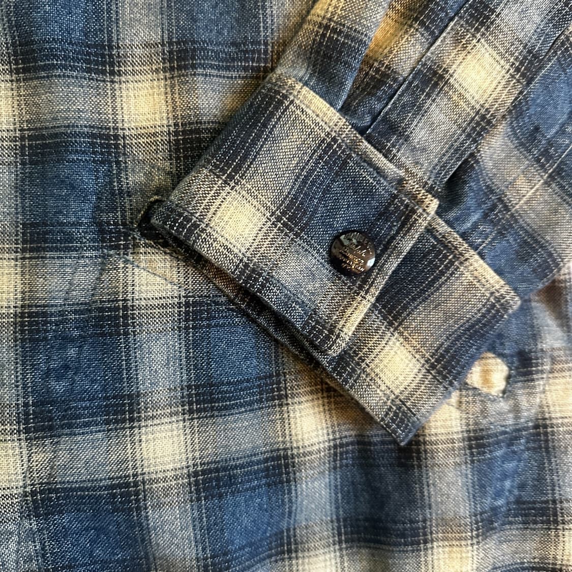 90s RRL 더블알엘 플란넬 체크 오버셔츠 상품이미지3