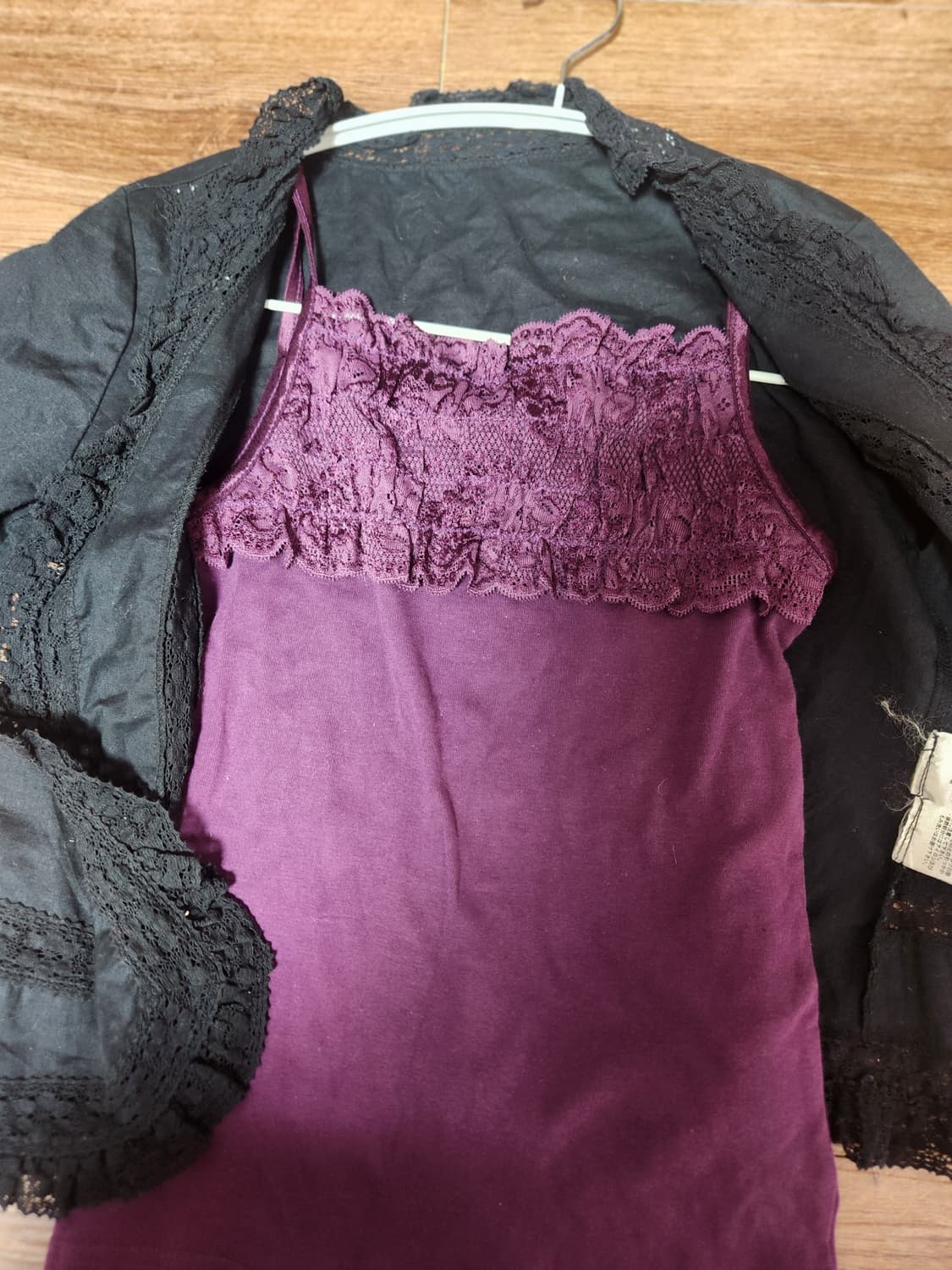 빈티지 고스 펑크 나시+가디건 set 상품이미지2