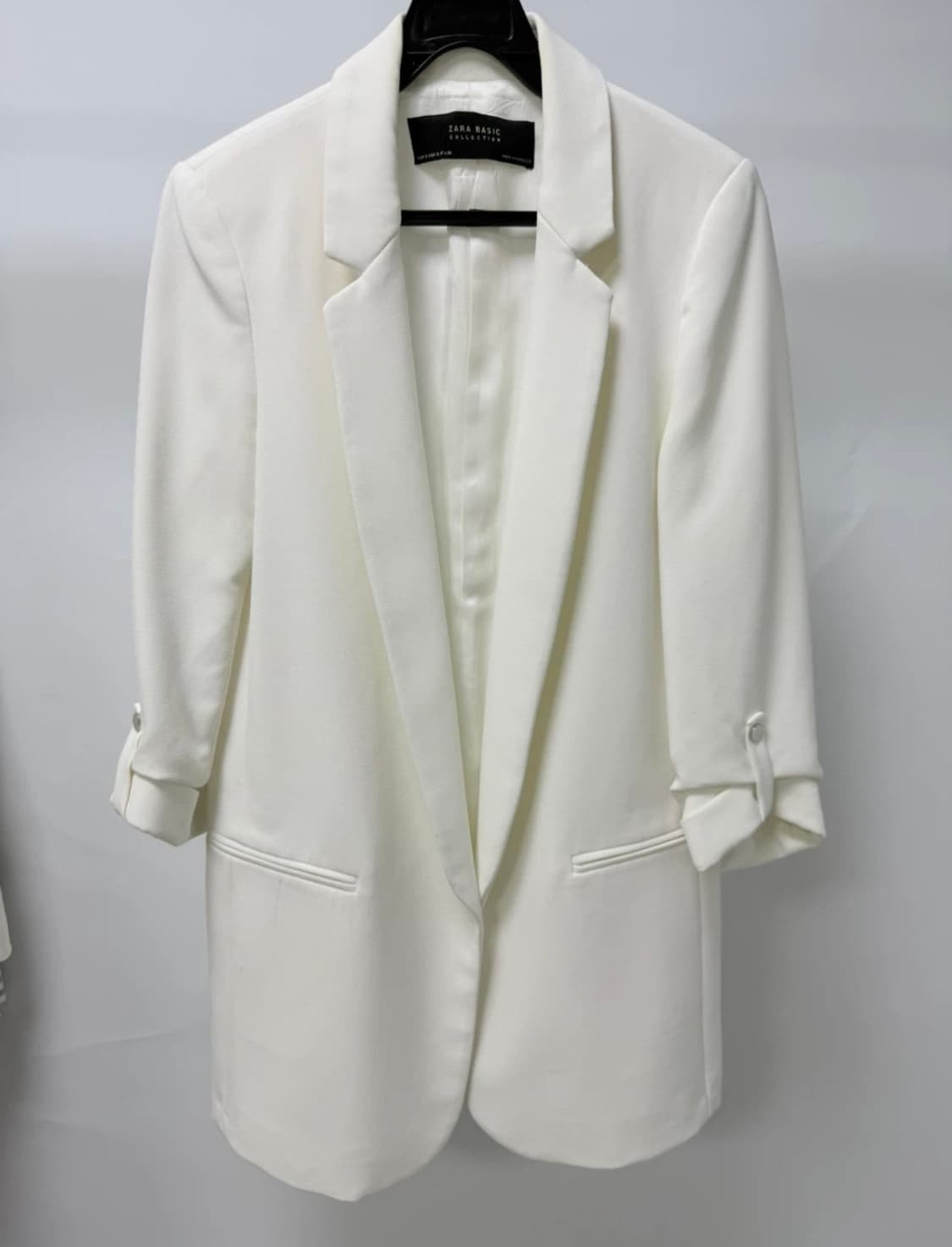자라 롤업 슬리브 블레이저 자켓 (S) 상품이미지3