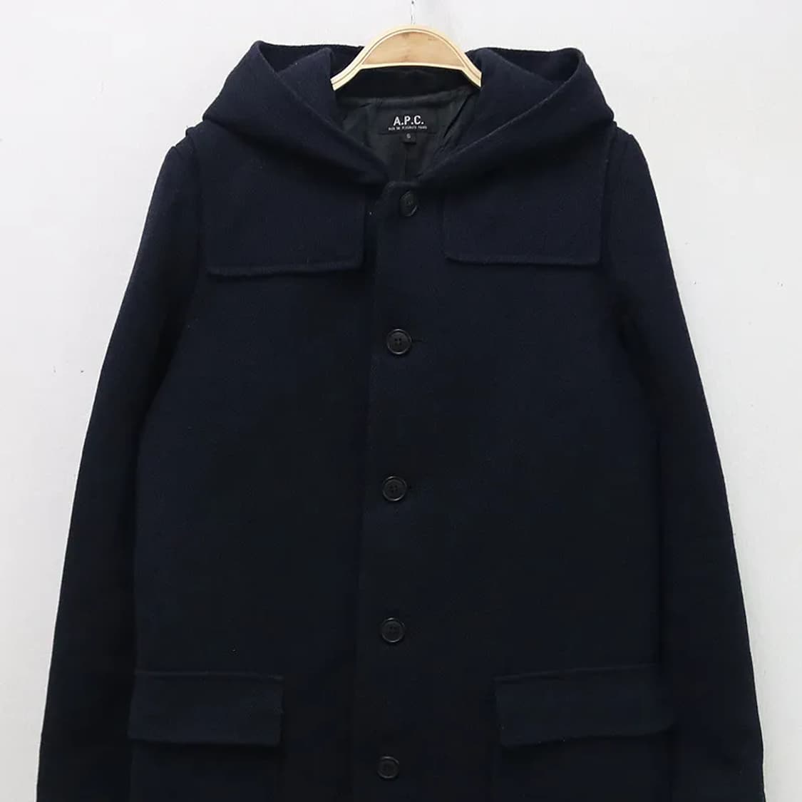 아페쎄 울 혼방 후드 코트 57806 상품이미지3