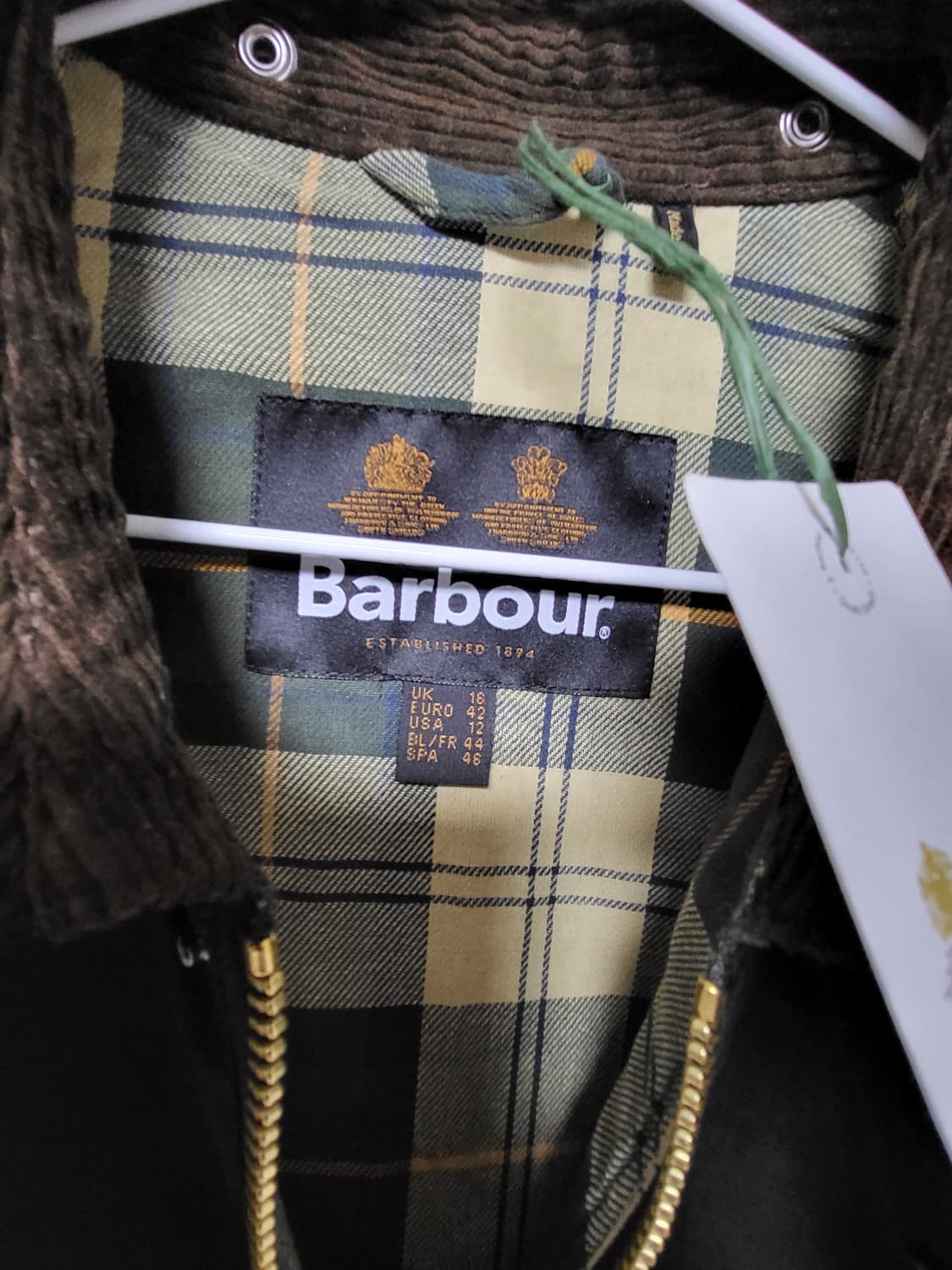 바버 OS 피치드 비데일 논왁스 세이지(42사이즈) 새상품 상품이미지4