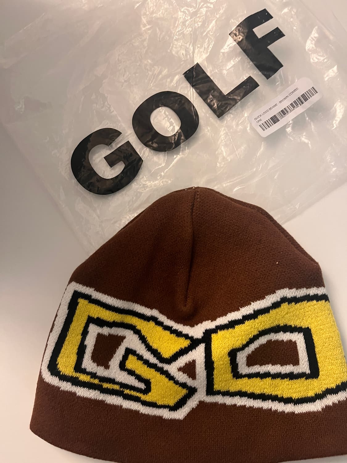 골프왕 퀵 로고 비니 브라운 상품이미지2