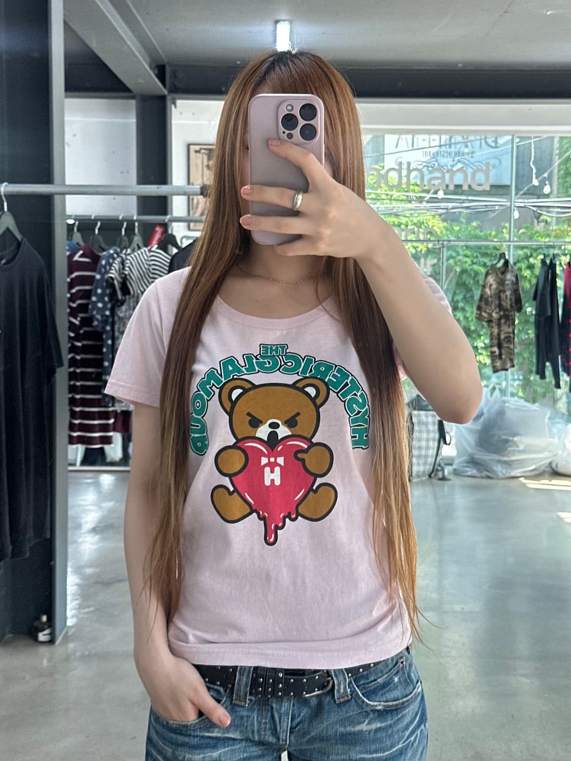 히스테릭글래머 아카이브 퍽베어 멜팅하트 반팔티  상품이미지1