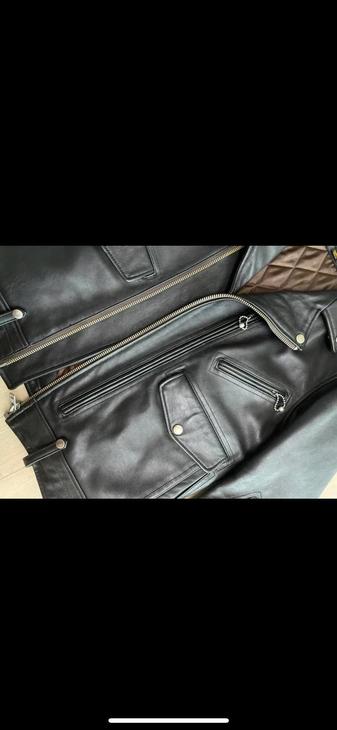 네이버후드 레더자켓 M 상품이미지8