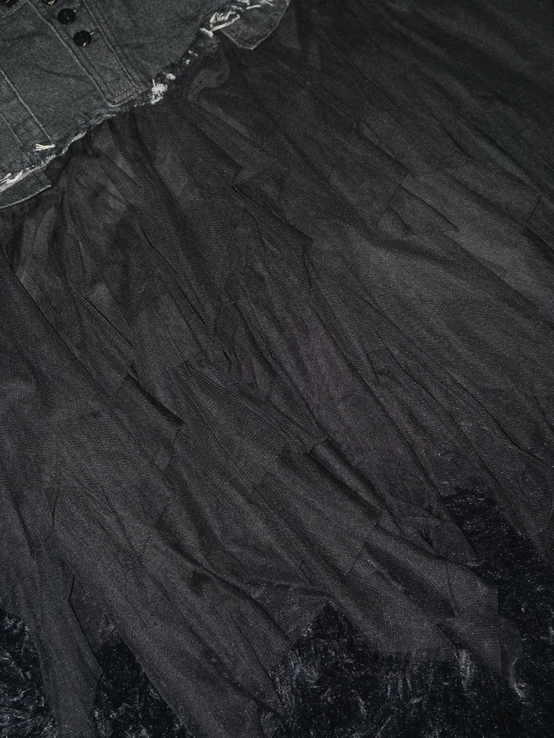 gothic layered denim skirt  상품이미지4