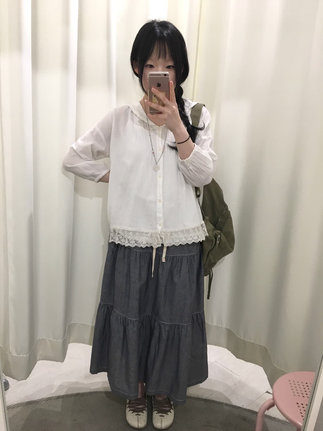 stripe point skirt 상품이미지2