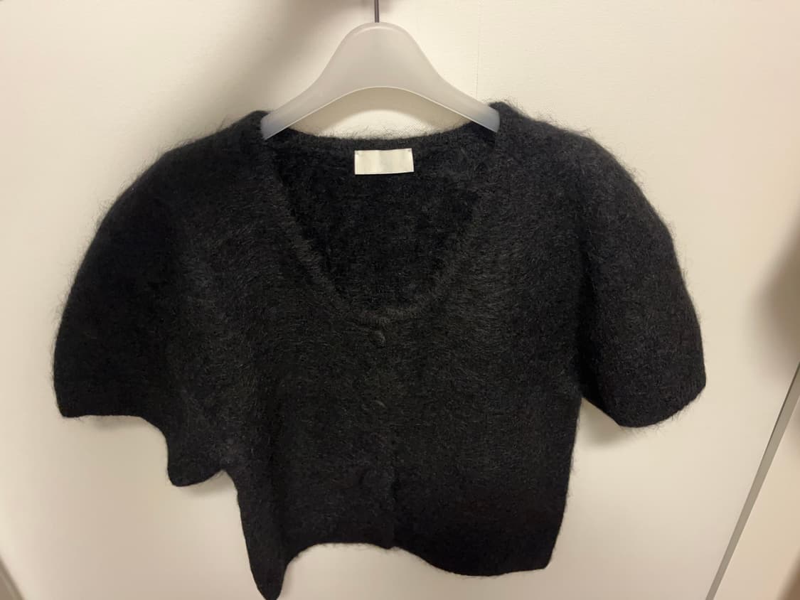 ORE Shaggy Half Sleeve 오어 니트 가디건 상품이미지2