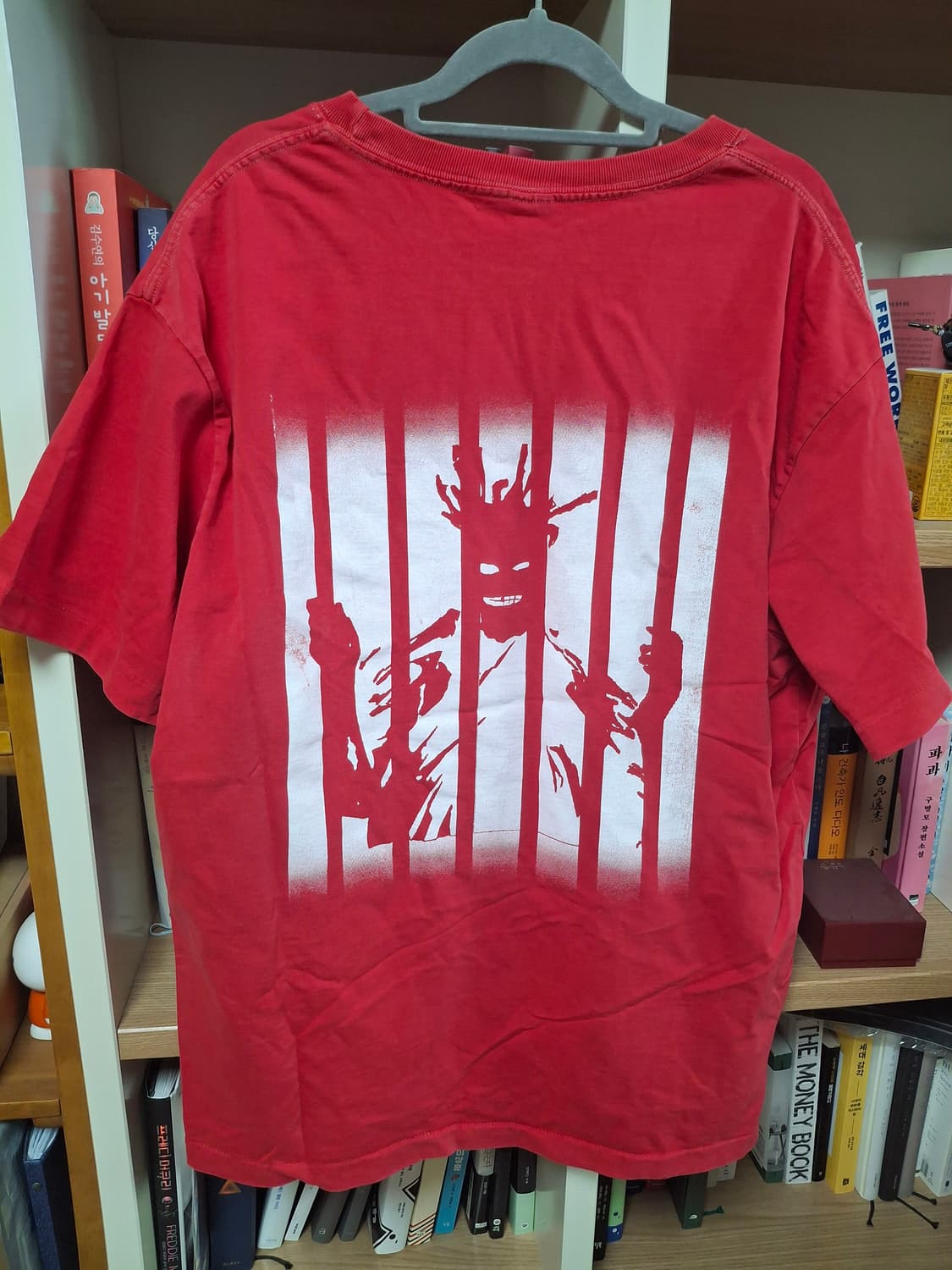 [M] 피어스 티셔츠 레드 상품이미지1