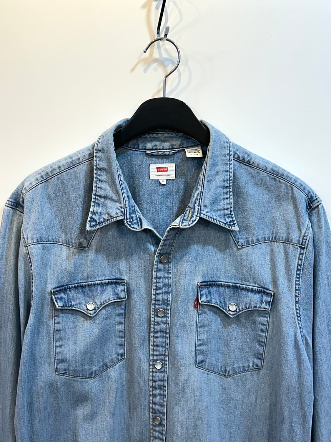 리바이스 웨스턴 샴브레이 셔츠 XL 상품이미지4