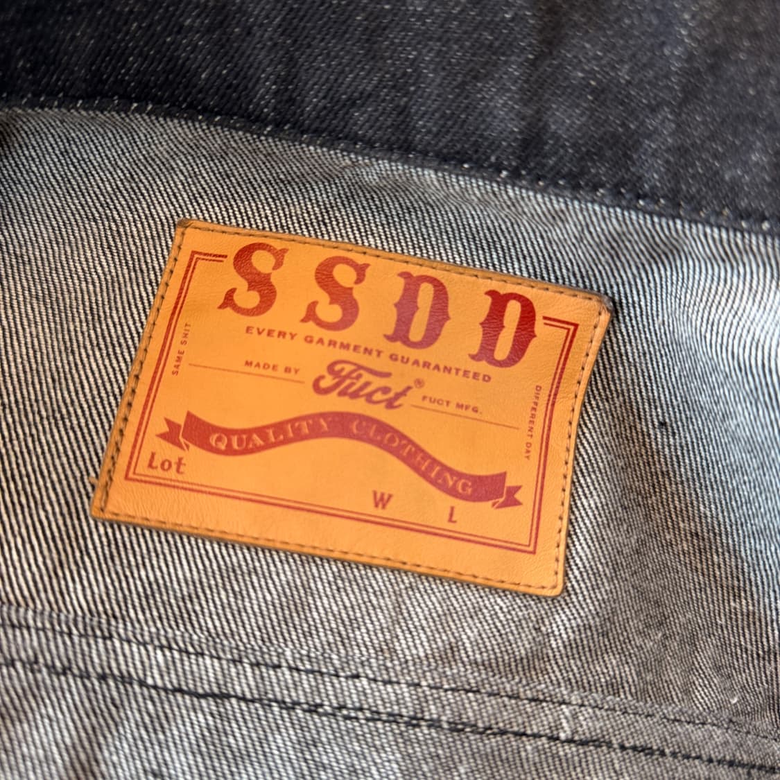 FUCT SSDD 데님 카우레더 자켓 상품이미지8