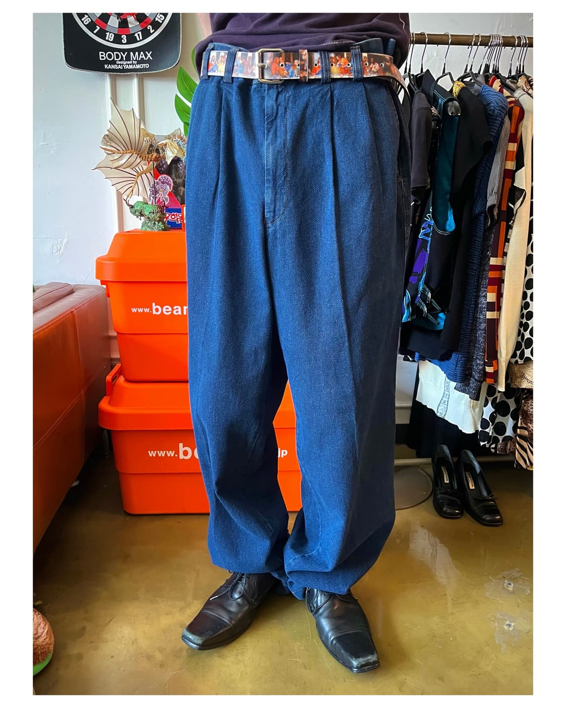 90s MCM Old 2-Tuck Denim Maxi Trouser 상품이미지2
