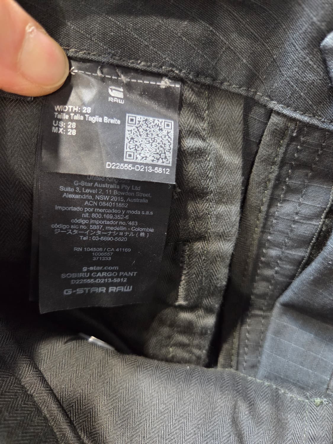 G-STAR RAW 카고 바지 (28)택없음/디피용 상품이미지9