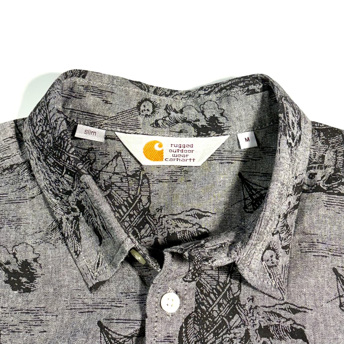 칼하트 그레이 패턴 셔츠 M 상품이미지7