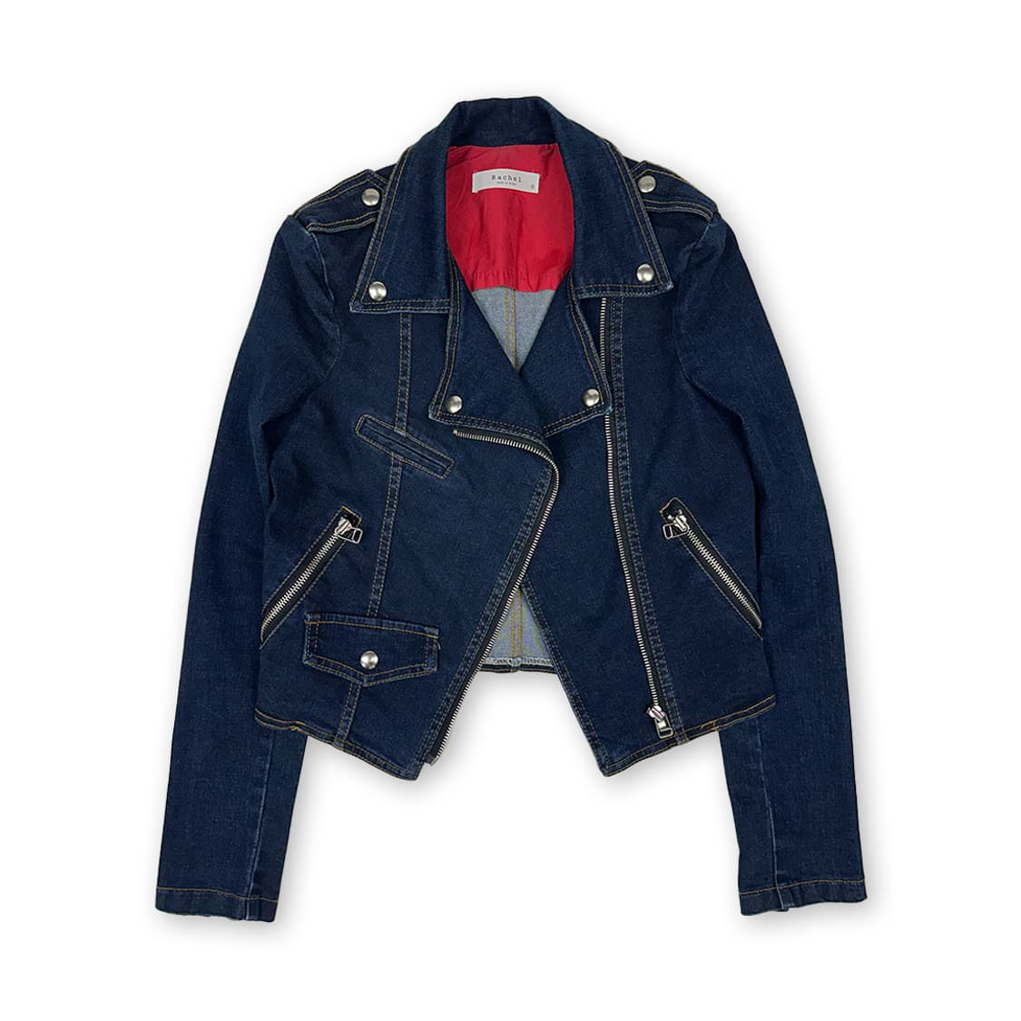 레이첼 데님 라이더 자켓 상품이미지1