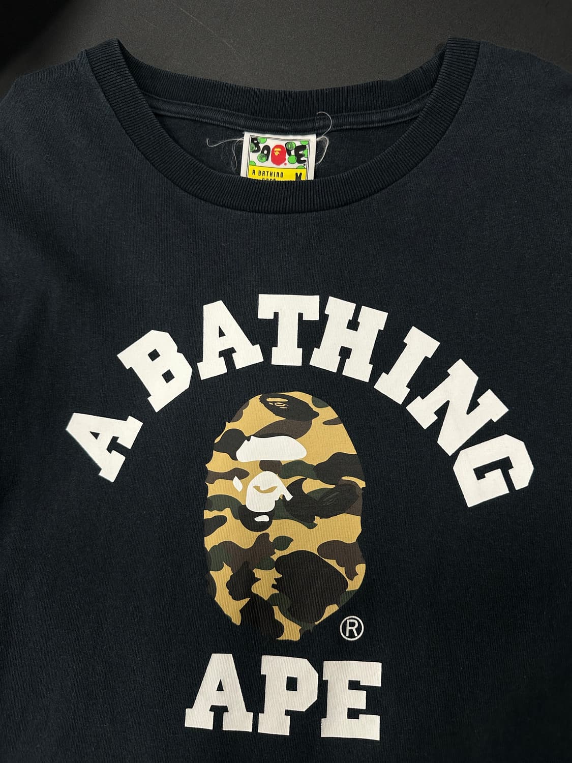 베이프 카모 컬리지 황계 반팔 티셔츠 상품이미지5