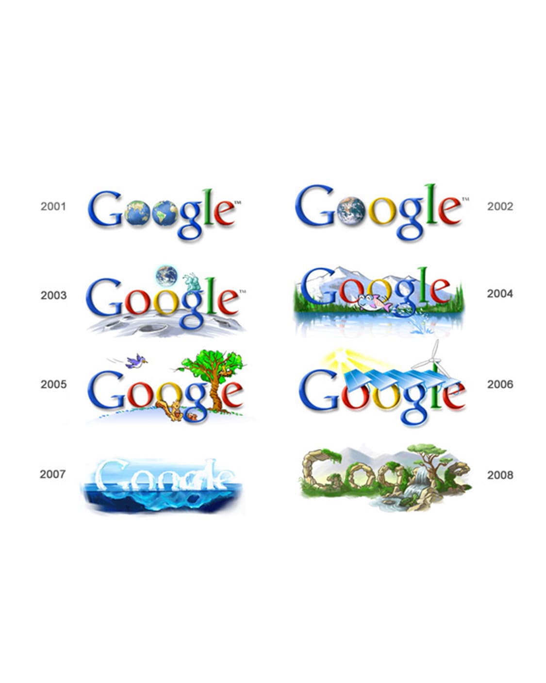 2001年 Google "Earth Day" Promo T-Shirt 상품이미지2