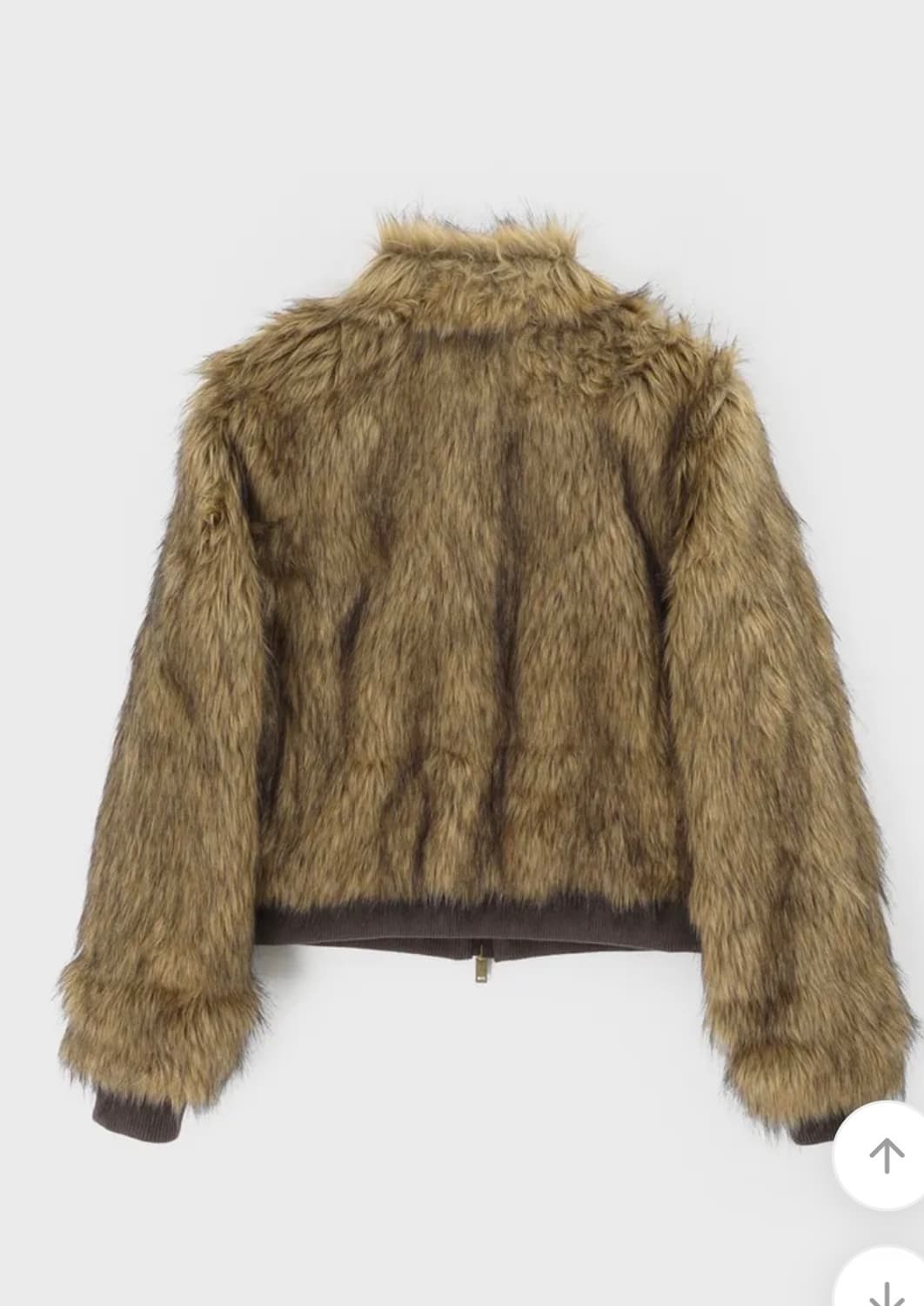 새거급처)블랙업 라뷰 투톤 하이넥 퍼자켓 퍼 점퍼 보헤미안서울 미스치프 상품이미지5