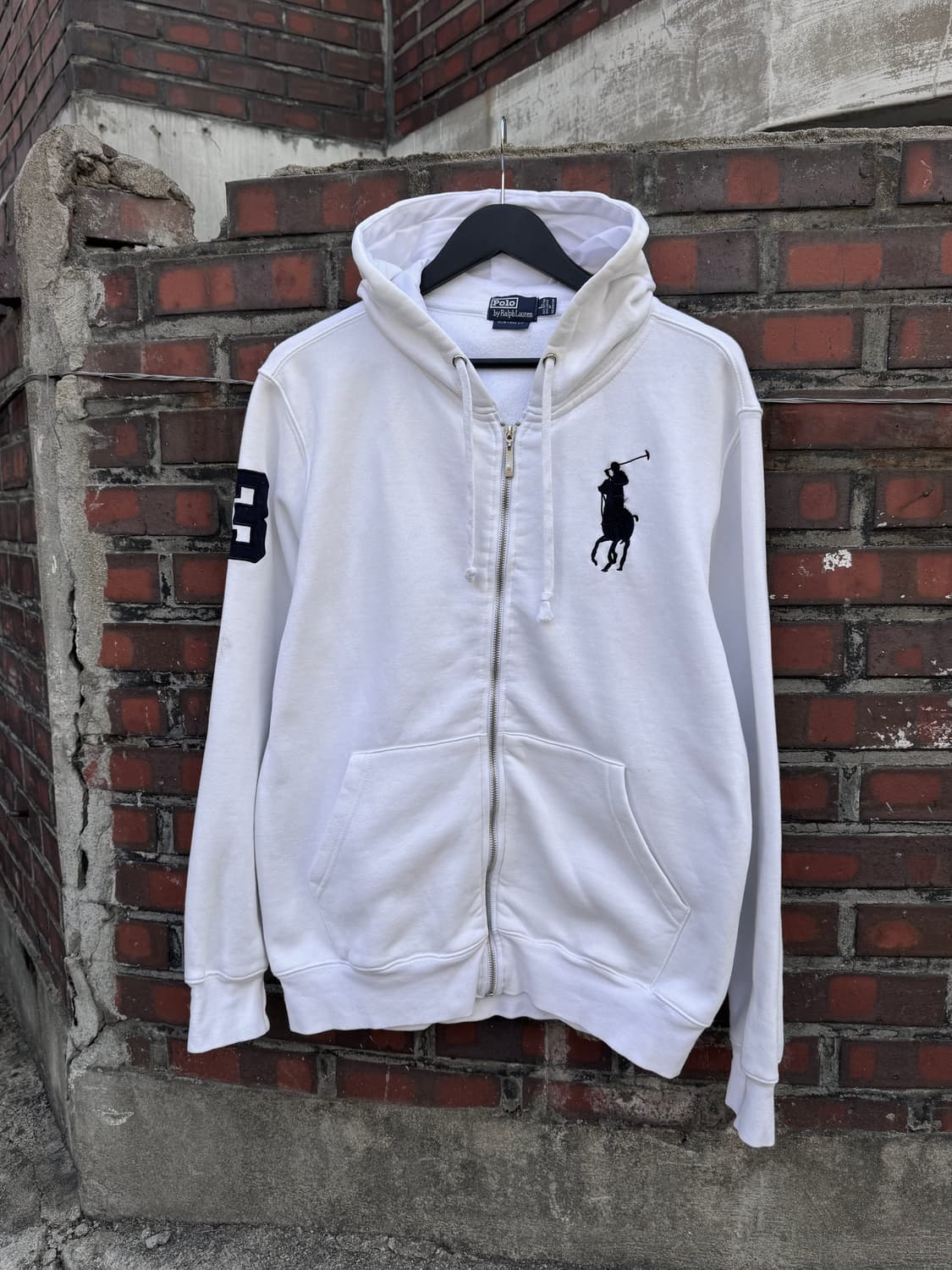 폴로랄프로렌 빅포니 화이트 후드집업 (2) 상품이미지1