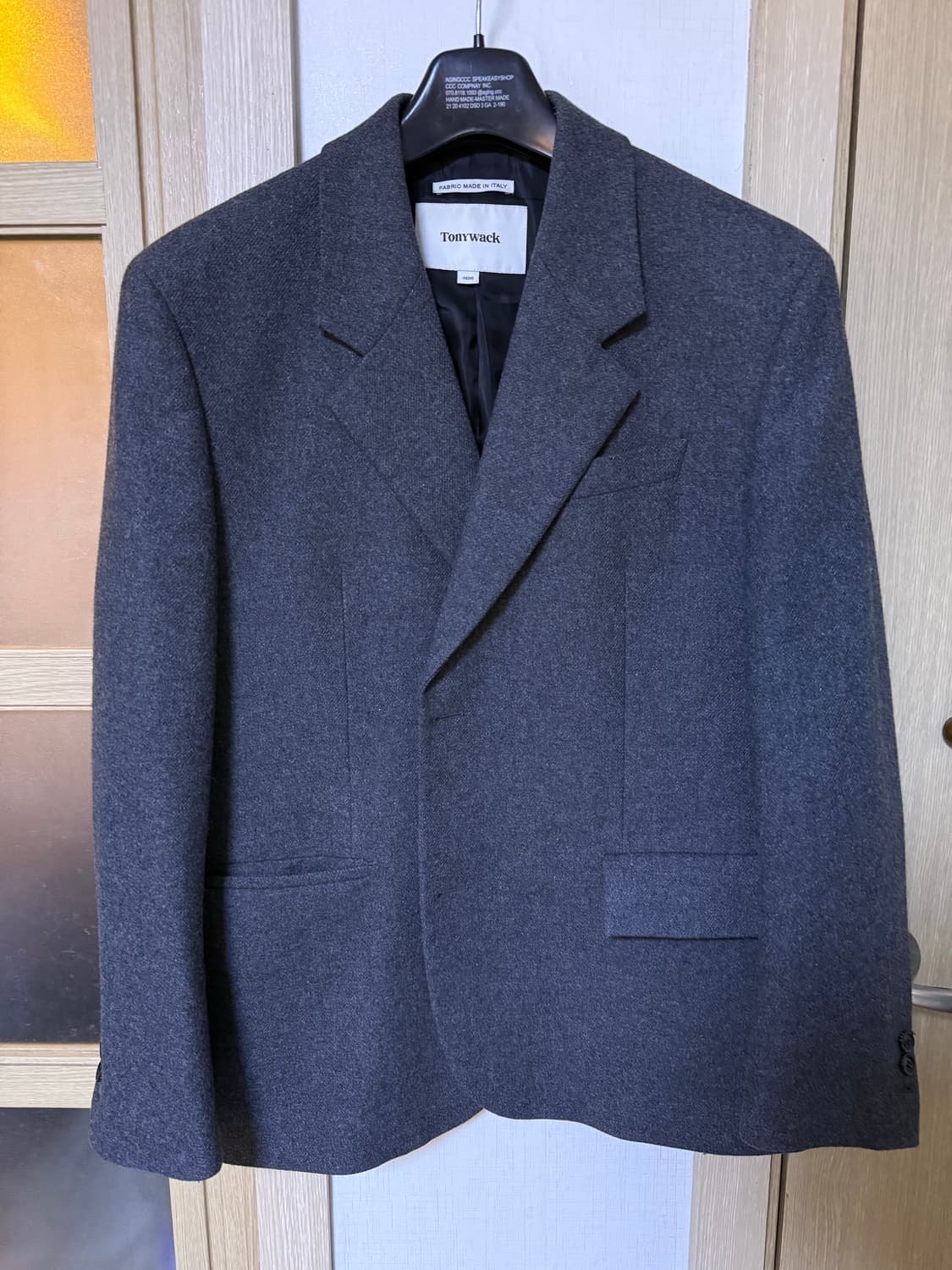 토니웩 울 플란넬 트윌 블레이저 그레이 M 상품이미지1