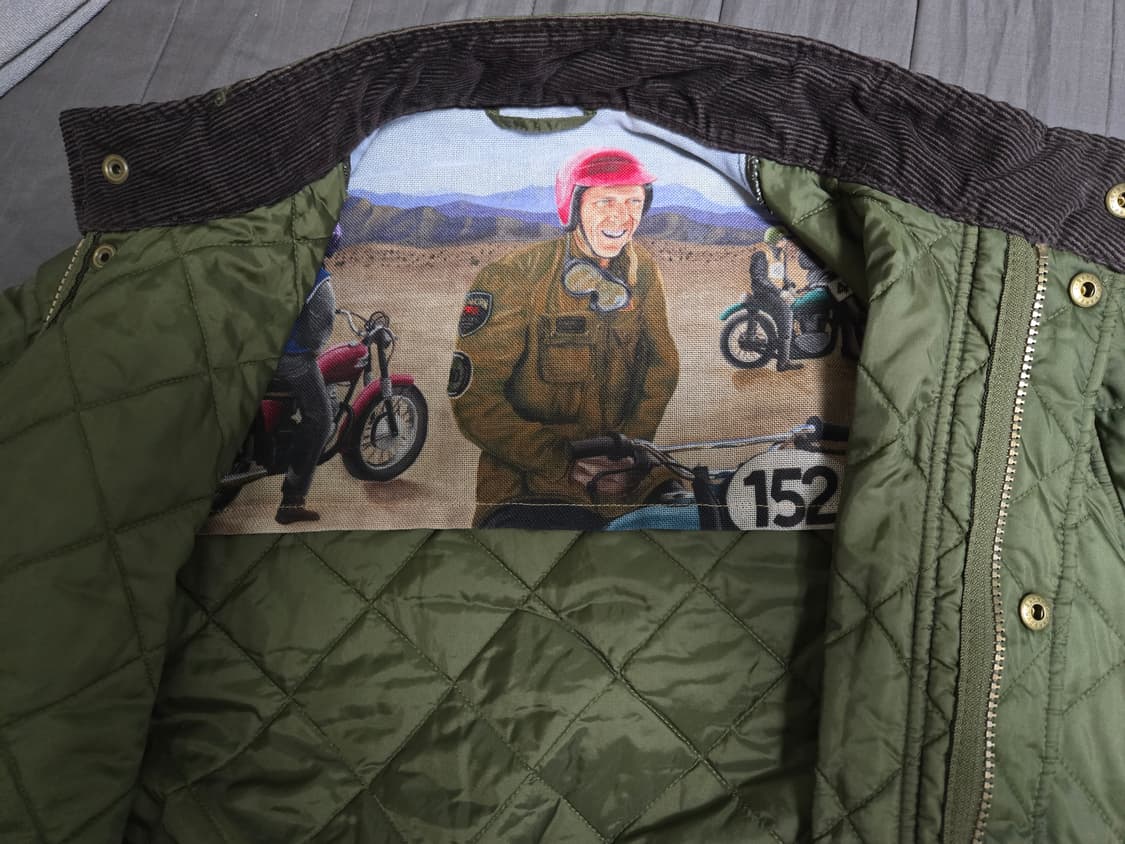 바버 barbour 스티브맥퀸 퀼팅 점퍼 M 상품이미지4