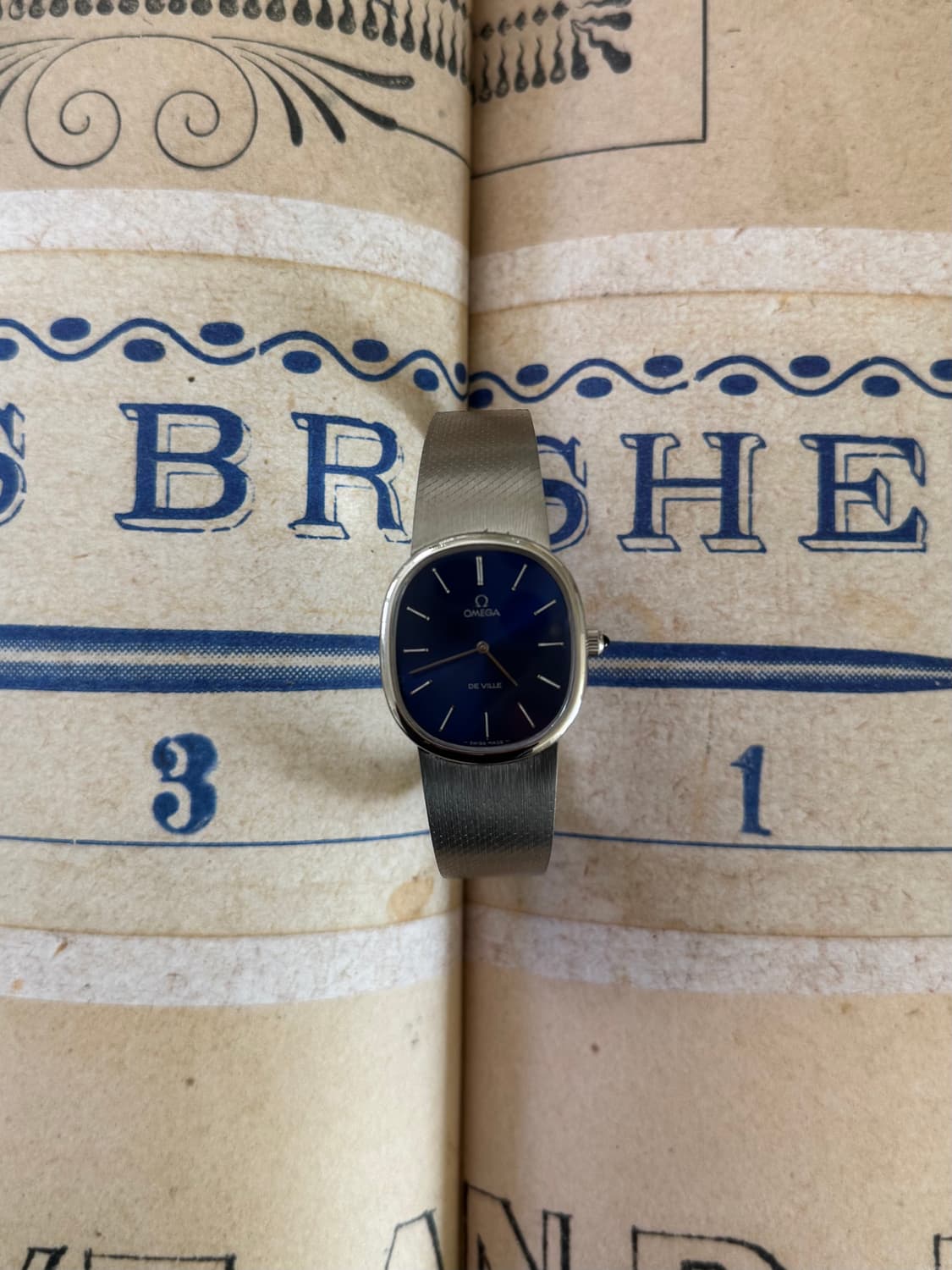 정품 빈티지 오메가 드빌 엘립스 스틸 시계 상품이미지1