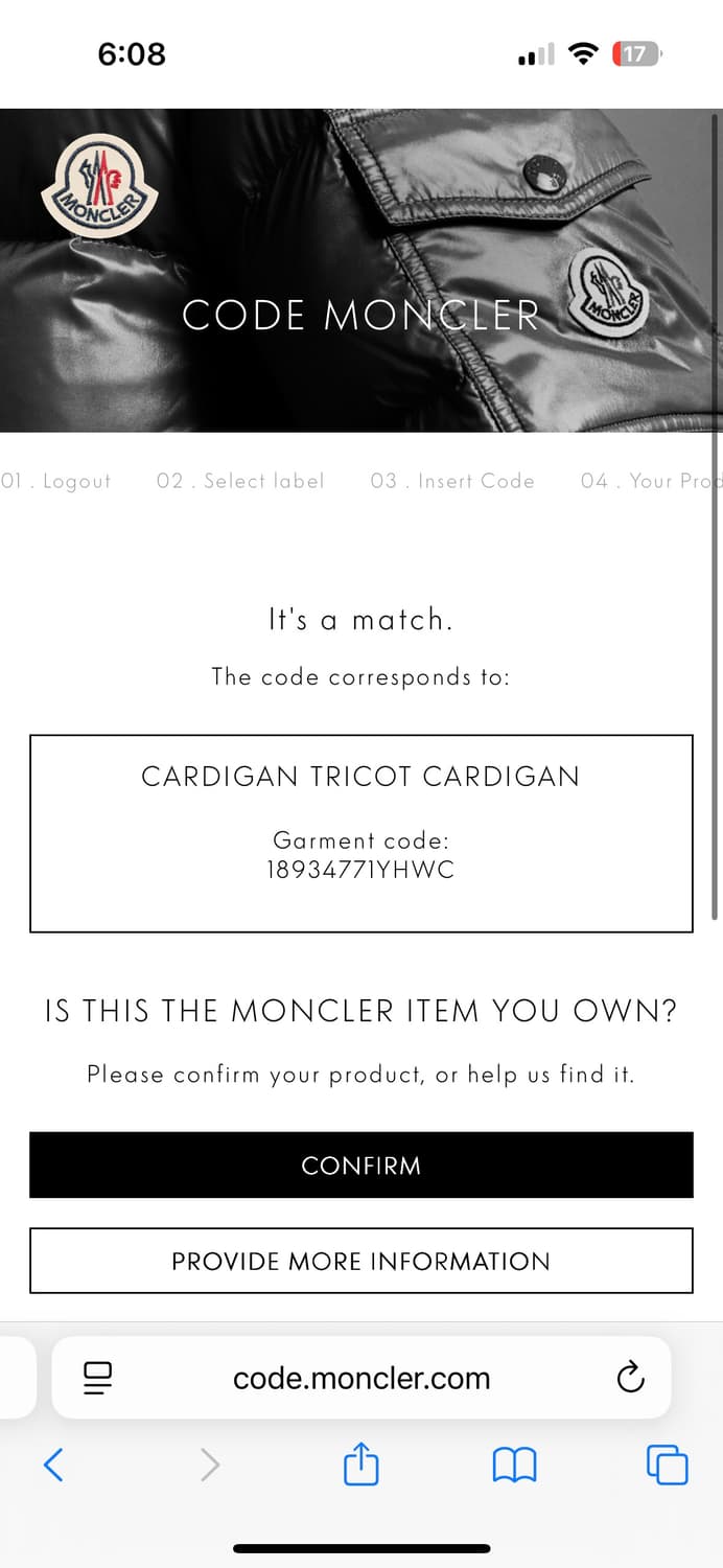 22fw) 몽클레어 니트 패딩 [M] 상품이미지8