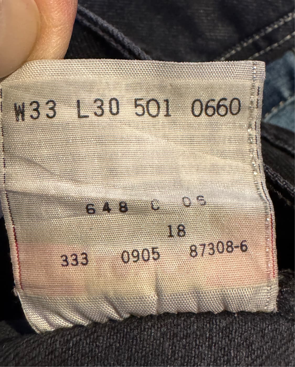 리바이스 00s 501블랙진 상품이미지8