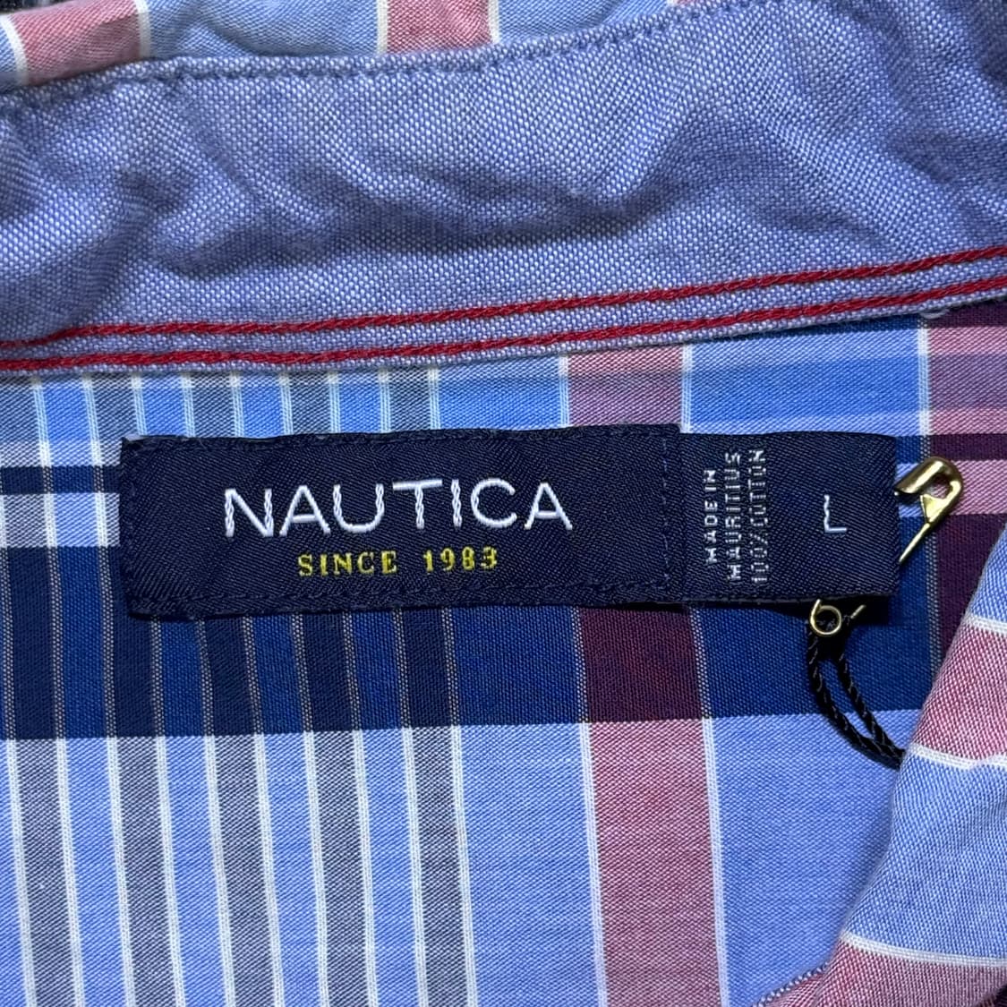 빈티지 Nautica 반팔 체크 셔츠(kold_8478)  상품이미지3