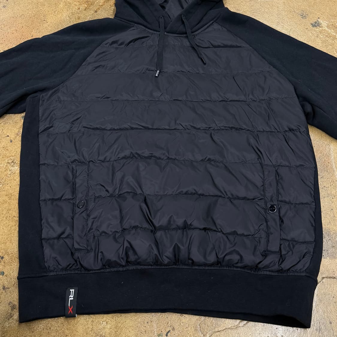 [정품/L] RLX 랄프로렌 블랙 패딩 후드티 b19 상품이미지3
