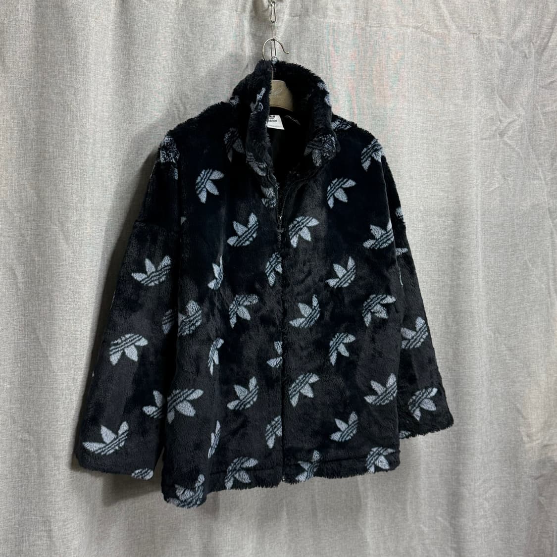 [L] 아디다스 모노그램 퍼 플리스 후리스 집업 자켓 상품이미지2