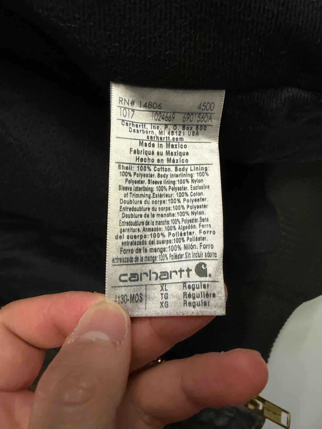 2017 Carhartt J130 액티브 MOS XL-R 상품이미지3
