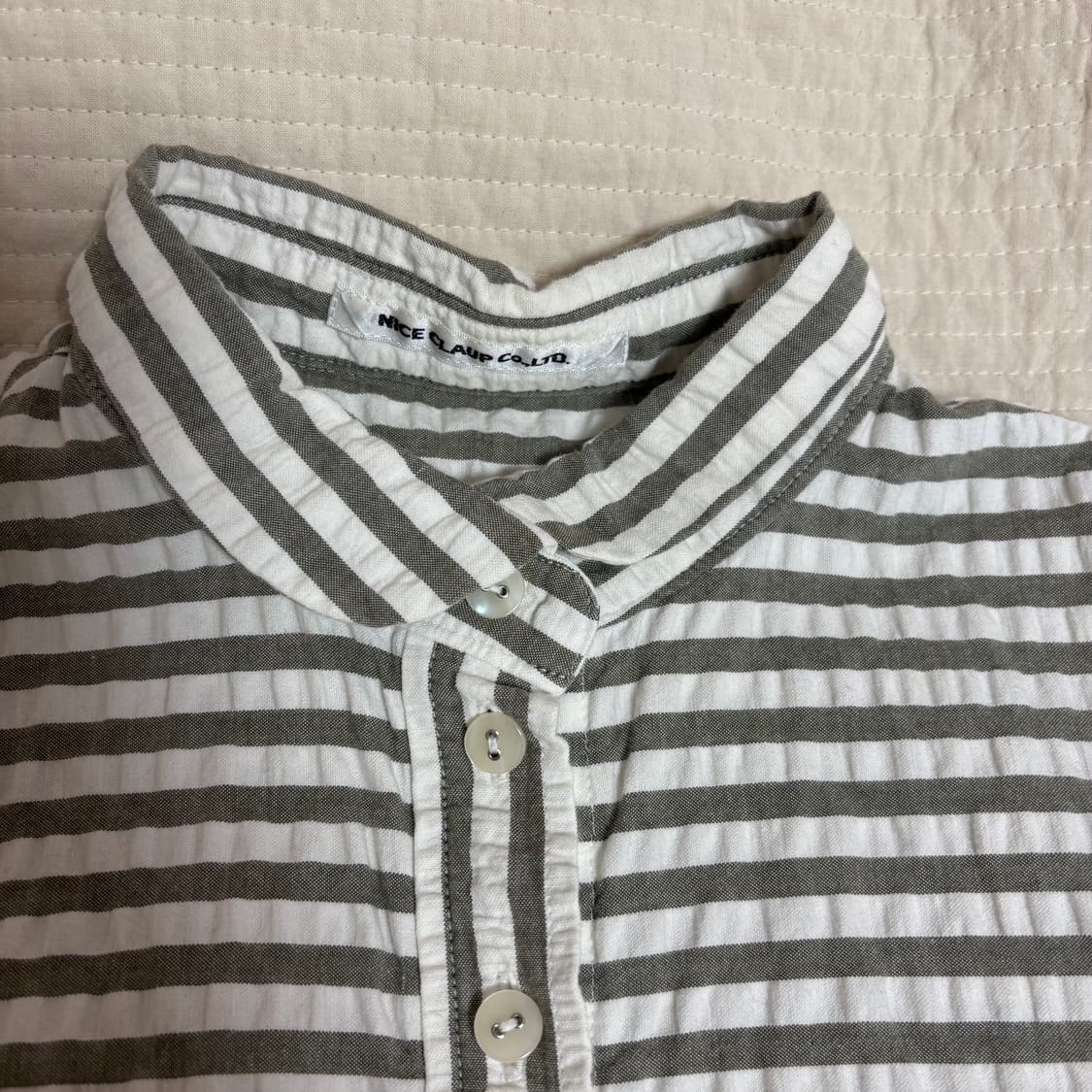 나이스클랍 스트라이프 민소매 블라우스 상품이미지2