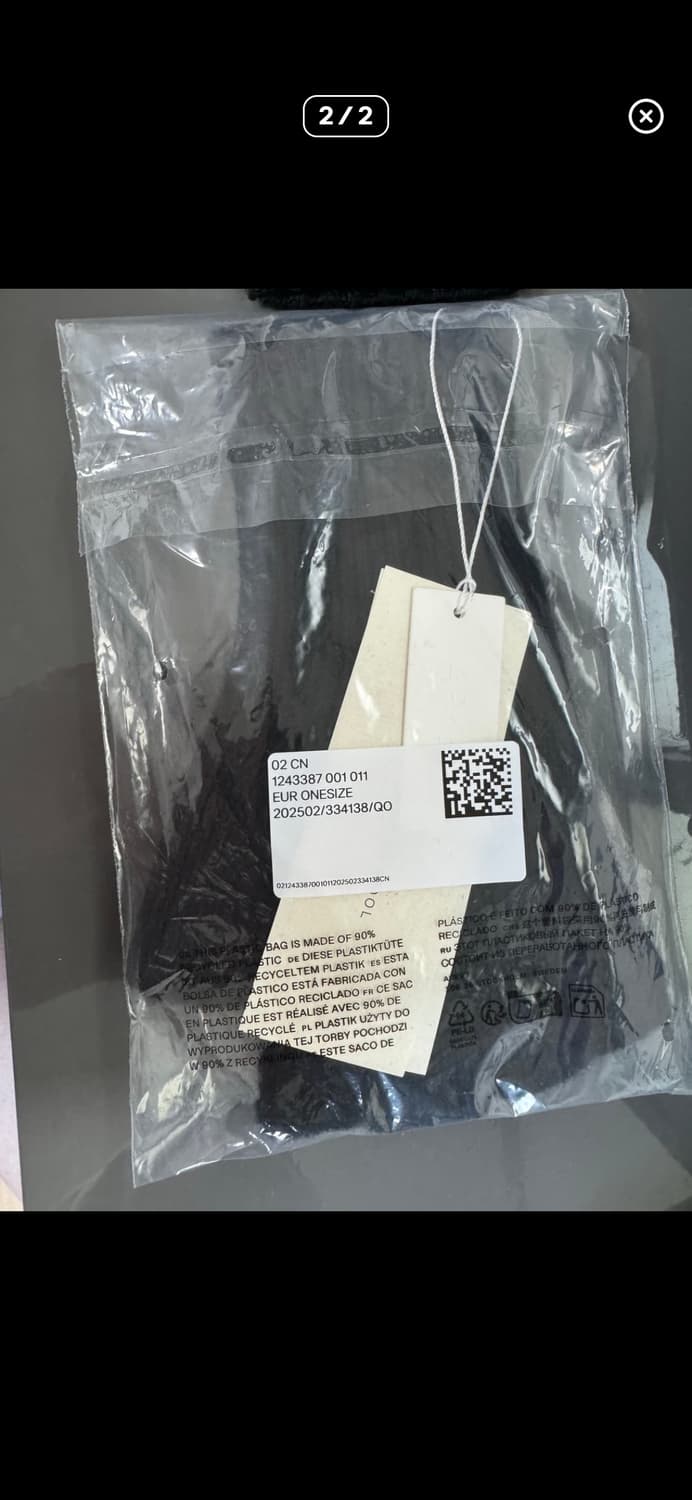 아르켓 핑거리스 울 장갑 블랙 상품이미지2