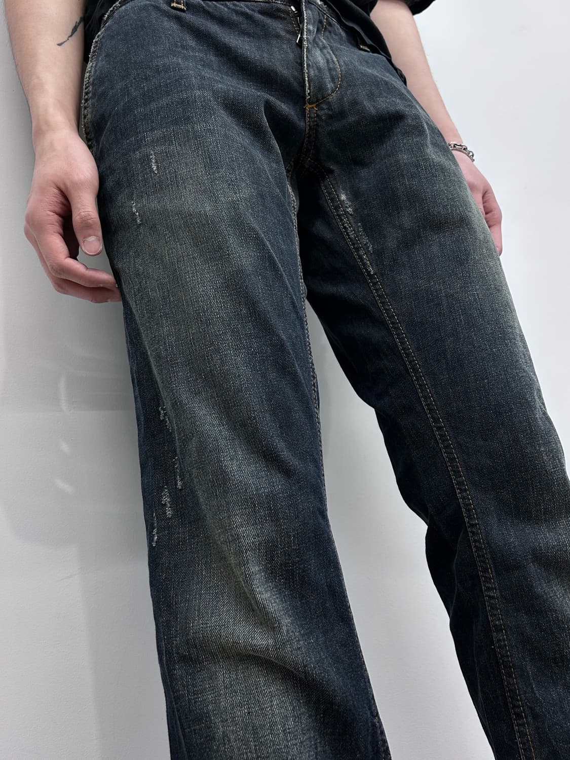 돌체앤가바나 다크 워싱 데님 팬츠 상품이미지2