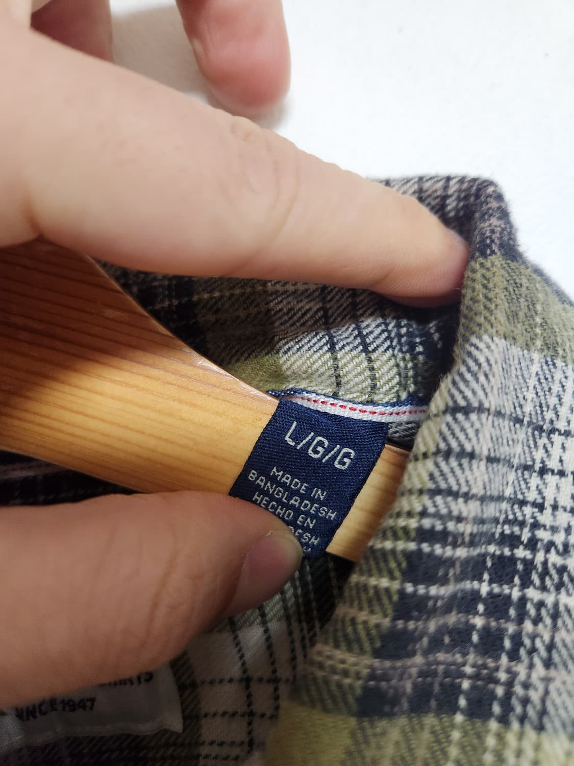 랭글러Wrangler 체크 플란넬 셔츠 L - S79 상품이미지5