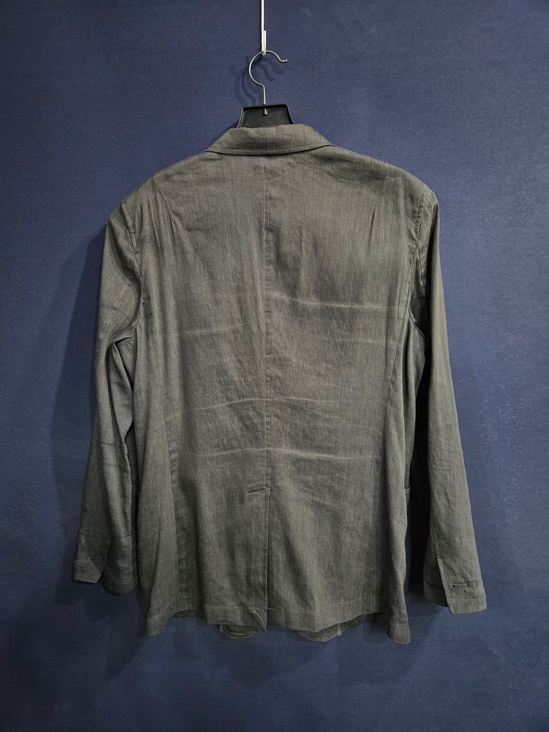 랑방 다크그레이 남성 슬림핏 100~105 마혼방 정장자켓  상품이미지2