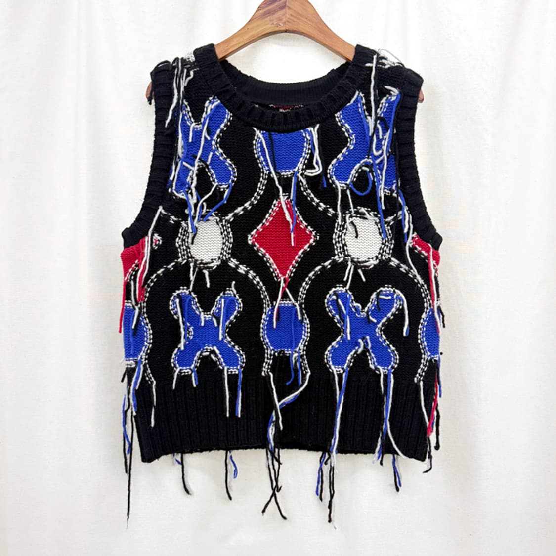 찰스 제프리 러버보이 프레이드 니트 베스트 상품이미지2