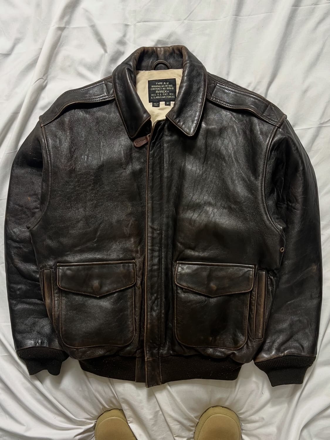 아비렉스 A-2 가죽자켓 상품이미지1