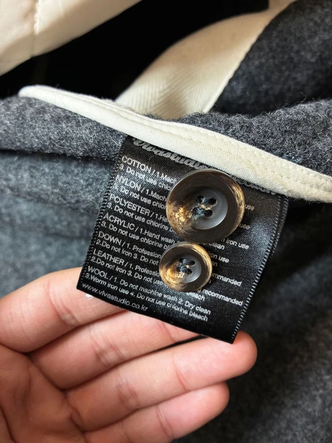 비바스튜디오 코퍼레이트 락앤롤 후디 더플 코트 PN7662 상품이미지9