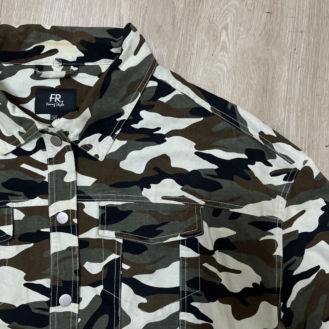 FR 영스타일 남성 밀리터리 카모플라쥬 코치 자켓 M(95) 상품이미지2