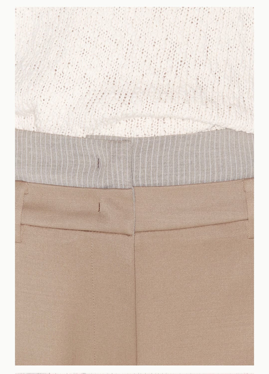 Avie muah 더블 웨이스트밴드 스트라이프 트라우저 상품이미지3