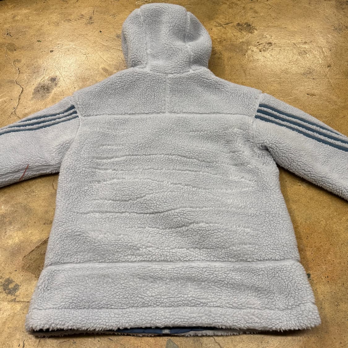 아디다스 블루 패딩 후리스 양면 자켓 상품이미지9