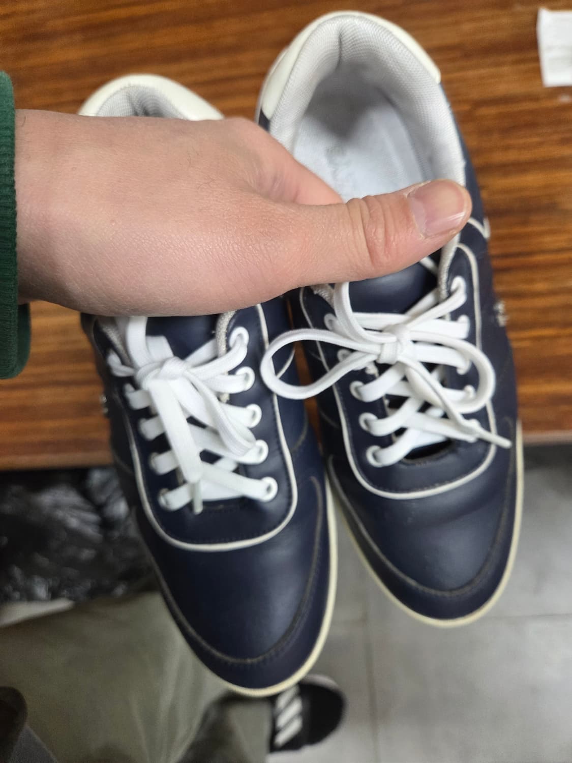 헤지스 가죽 스니커즈 240 상품이미지7