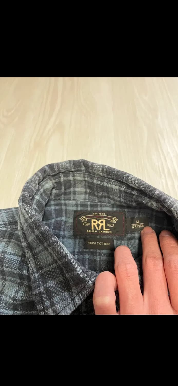 RRL 블루 체크 셔츠(M사이즈) 상품이미지2
