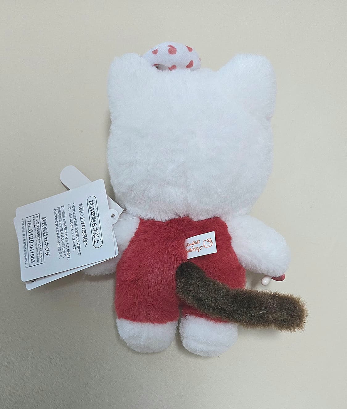 몬치치 헬로키티 깅엄체크 인형 상품이미지2