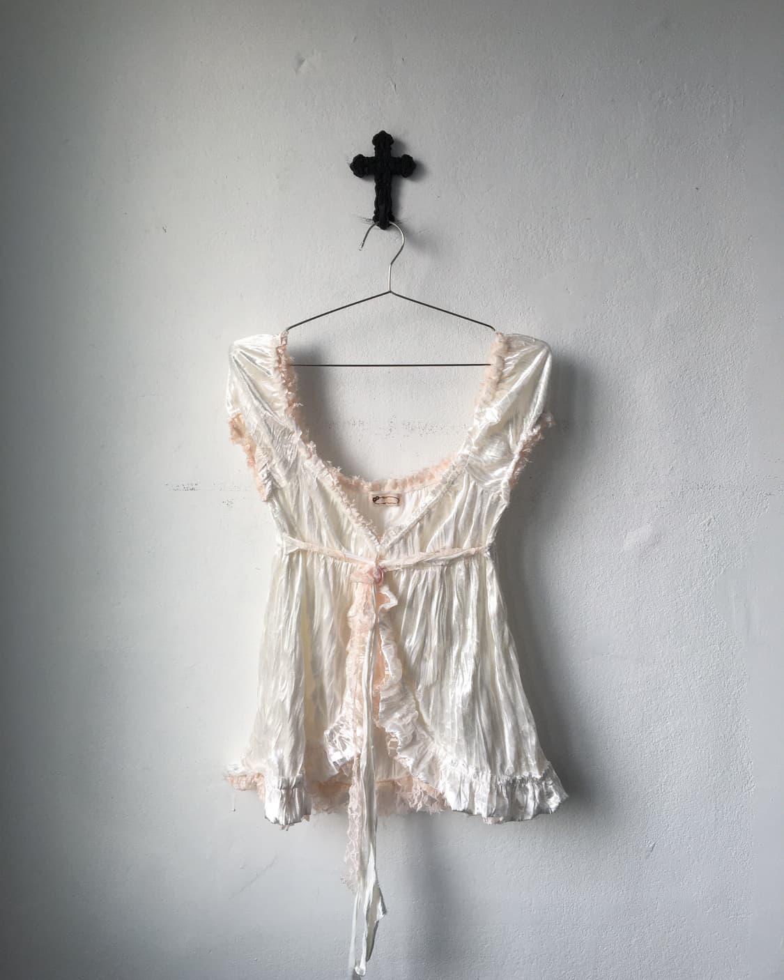 Liz Lisa lace trimming velvet top 상품이미지2