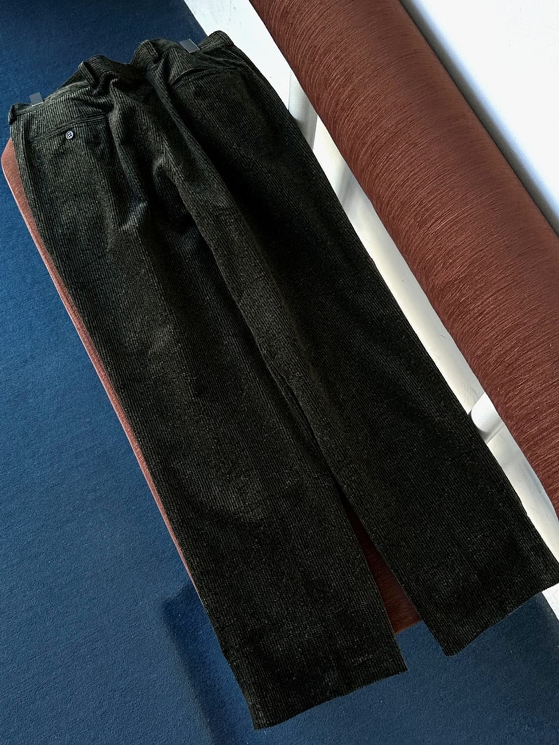 Cord design 2 tuck wide pants 상품이미지7